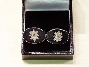 Black Watch Sterling Silver cufflinks - Click Image to Close